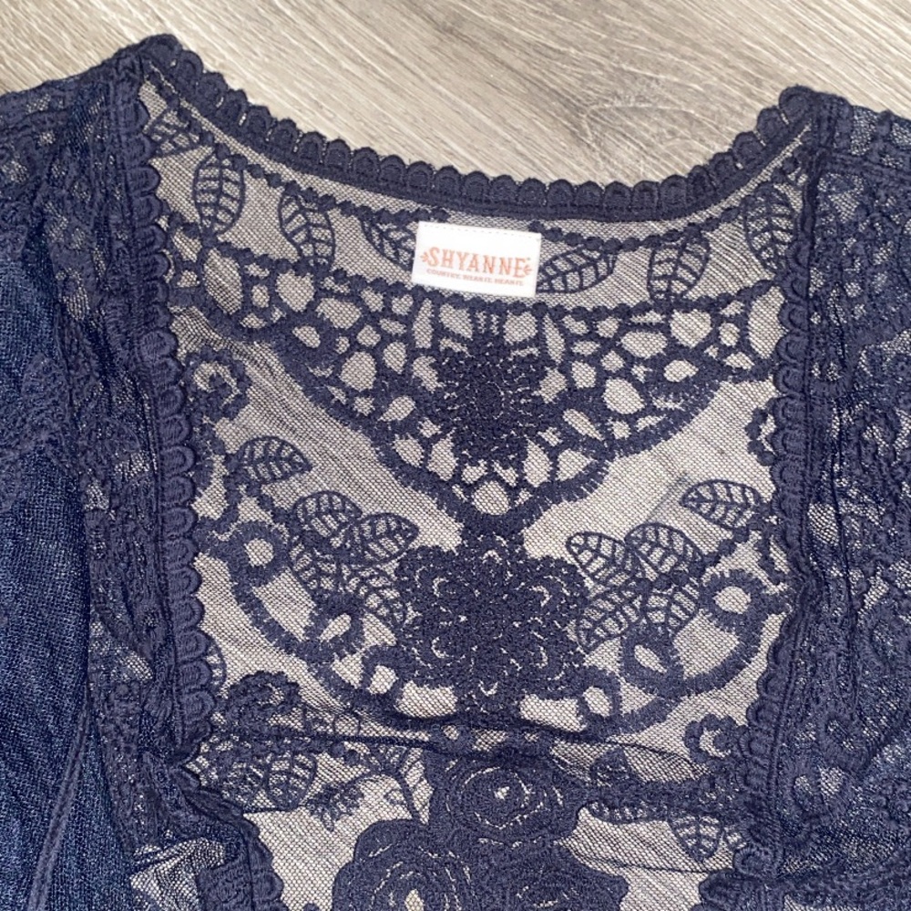 Shyanne Navy Lace Cardigan